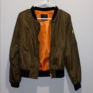 Army Green Bomber Jacket